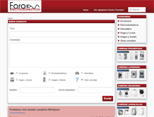 Tablet Screenshot of foroelectrodomesticos.com